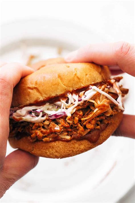 Bbq Jackfruit Sandwiches Recipe Pinch Of Yum