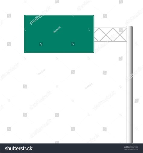 Blank Highway Road Signs Stock Vector (Royalty Free) 399574582 ...