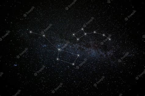 Free Photo | Beautiful constellations on dark sky