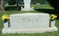 William Arlie Mays M Morial Find A Grave