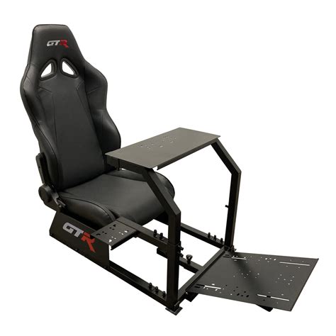 GTR Simulator GTA Model Black Frame with Black Real Racing Seat – Oz ...