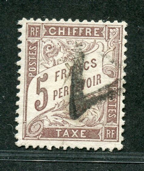 France Taxe Francs Marron Au Type Duval Vente Timbres