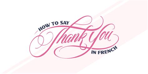 Thank You In French