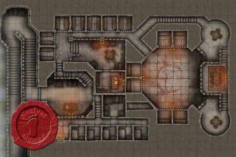 Arena Prison Of The Condemned X Battlemap Seafoot Games Dungeon