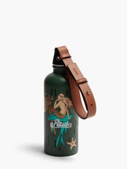 Loewe Paulas Ibiza X Sigg Mermaid Print Metal Water Bottle Green