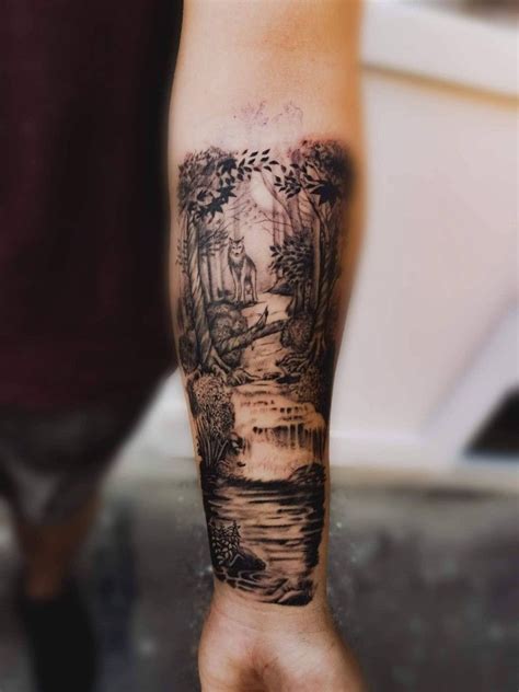 River Scene Tattoo