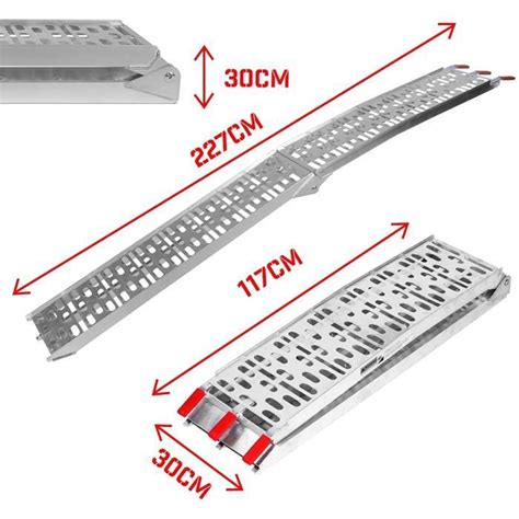 Jago Rampe De Chargement Pliable En Aluminium Charge Max Kg