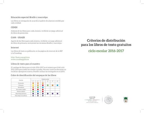 PDF Criterios de distribución para los libros de texto gratuitos