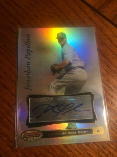 Jon Jonathan Papelbon Bowmans Best Autographed Auto Card