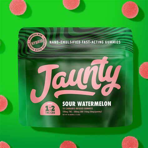 Sour Watermelon Fast Acting Gummies Jaunty