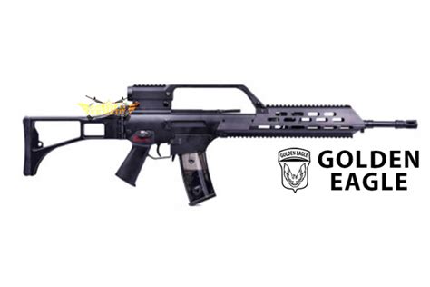 Aeg G36k Golden Eagle 6695 Con Guardamanos Aluminio Negro Golden Eagle Tienda De Airsoft