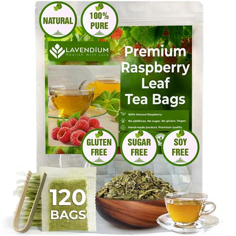 Amazon.com : 120 Raspberry Leaf Tea Bags, 100% Natural & Pure Raspberry