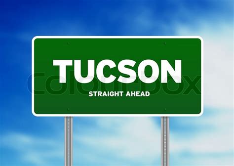 Tucson Arizona Highway Sign Stock Image Colourbox