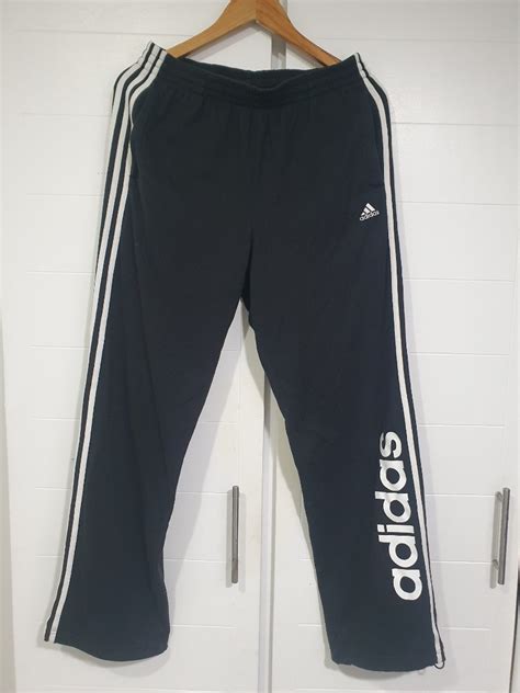 Adidas 3 Stripes Jogging Pants Mens Fashion Bottoms Joggers On Carousell