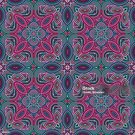 Ethnic Seamless Pattern Ornament Print Design Stock Illustration