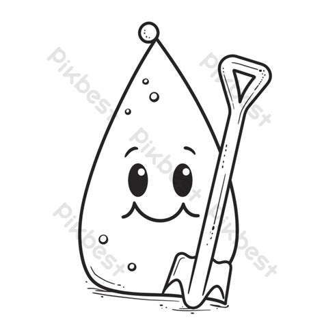 Water Drops Vector Cute Drop Coloring Page To Promote The Idea Of ...