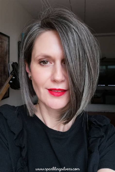 Short Haircuts For Growing Out Gray Hair Sparklingsilvers