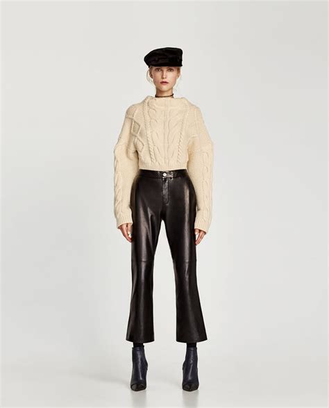 Zara Leather Trousers What To Wear With Leather Pants Popsugar