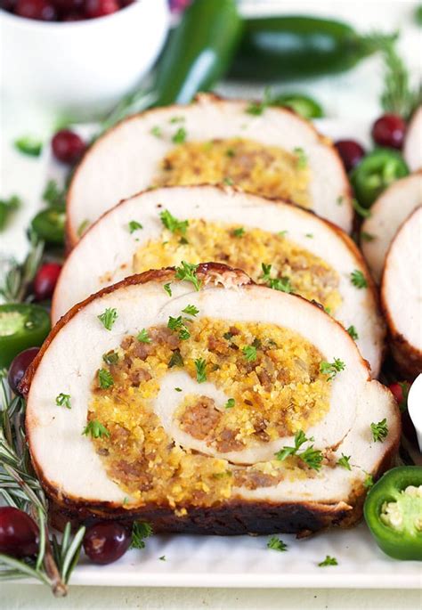 Cornbread Sausage Stuffed Turkey Roulade The Suburban Soapbox