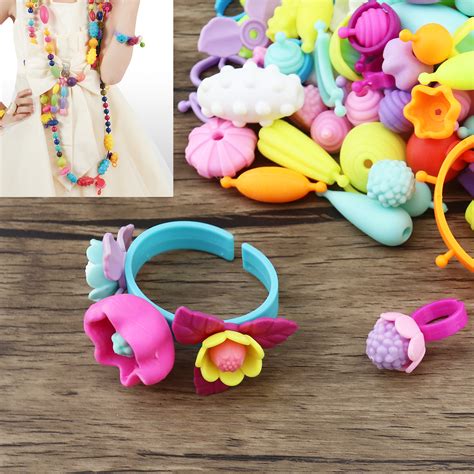 Snap Pop Beads Girls Toy Diy Jewelry Kit Fashion Fun For Necklace