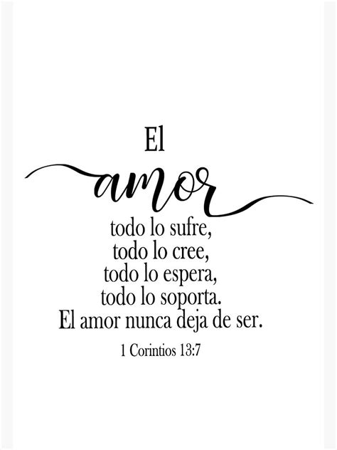 El Amor Todo Lo Sufre 1 Corintios 13 Spanish Bible Verse Greeting