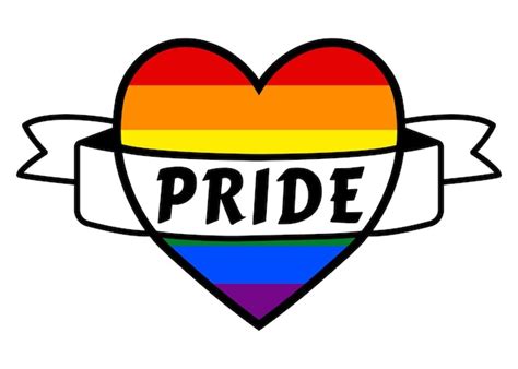 Premium Vector Lgbt Day Heart Concept Flag Rainbow Illustration