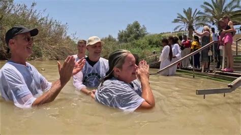 Baptism in the Jordan River. Davis tour - YouTube