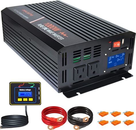 Amazon Aeliussine 1000 Watt Pure Sine Wave Inverter 24v Dc To Ac