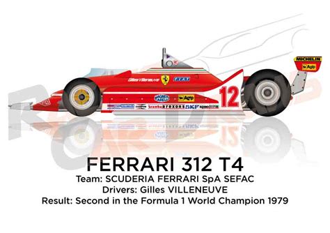 Ferrari 312 T4 N12 Second In The Formula 1 World Champion 1979