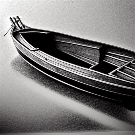 Boat Pencil Sketch · Creative Fabrica