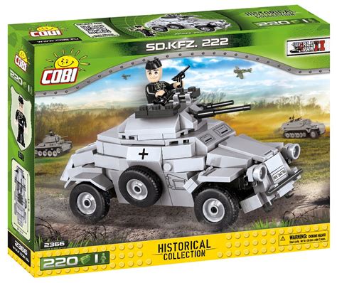 Cobi 2366 klocki Sd Kfz 222 samochód pancerny 7661318987 oficjalne