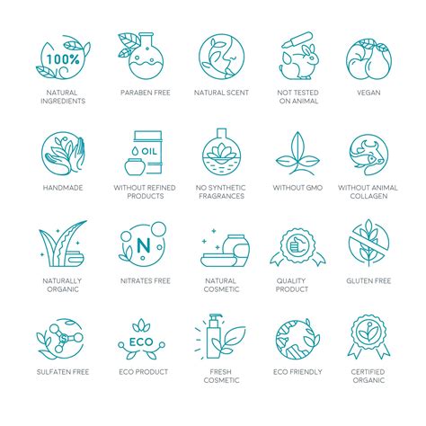 Premium Vector | Natural and organic cosmetics labels and signs