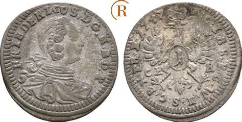 Brandenburg Bayreuth 1 Kreuzer 1747 CLR Friedrich 1735 1763 Ss MA