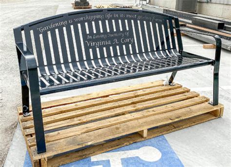 Graveside Benches - Smith Steelworks