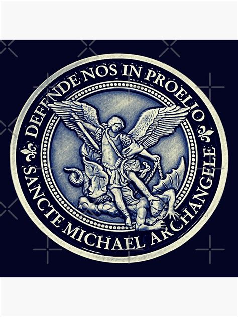 "Saint Michael Archangel Medal, St Michael Archangel" Poster for Sale ...