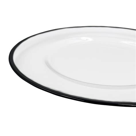 Klasik Glass Charger Plate In Black Item 0241