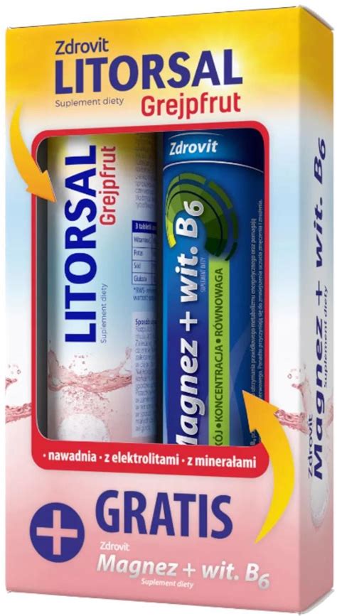 Natur Produkt Zdrovit Litorsal Smak Grejpfrutowy Tabl Musuj Ce