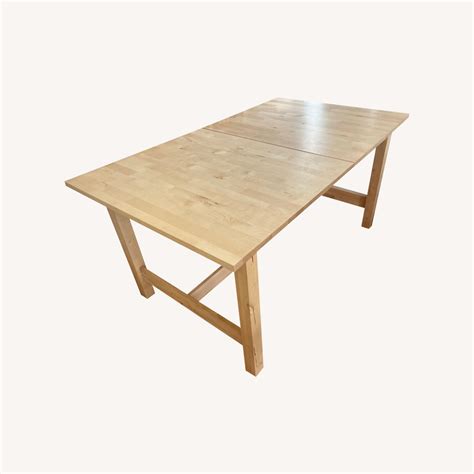 Ikea Solid Wood Extendable Dining Table Aptdeco