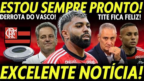 Excelente Not Cia No Flamengo Tite Ganha Refor O E Fica Feliz Derrota