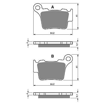 Goldfren Rear Brake Pads For Husqvarna TC510 2005 2012 K5 X2 EBay