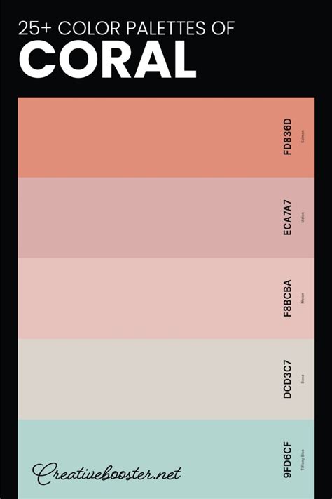 25+ Best Coral Color Palettes with Names and Hex Codes in 2024 | Coral colour palette, Coral ...