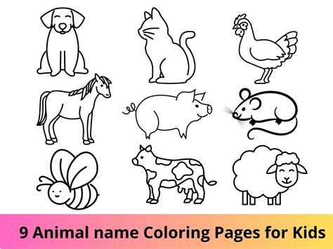 Animals Coloring Pages For Toddlers