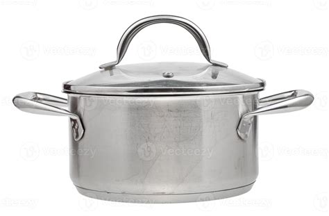 small stainless steel saucepan covered glass lid 11689265 Stock Photo ...