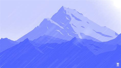 The Blue Peak - Mountain Landscape by iFeb1998 on DeviantArt