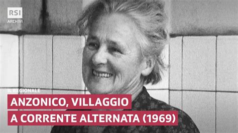 Anzonico Villaggio A Corrente Alternata 1969 Il Regionale RSI