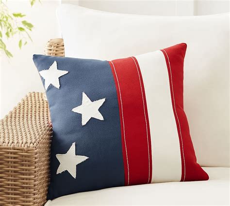 Americana Outdoor Throw Pillow Pottery Barn