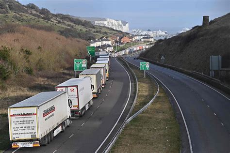 Miles Of Lorry Queues In Kent Again As Businesses Stockpile Before