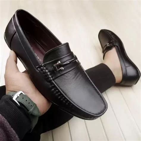 Polyurethane Ethnic Wear 2246 Adzon Men Casual Loafer Shoes Black At