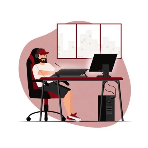 Work From Home Illustration By Flow Productions Find Share On Giphy