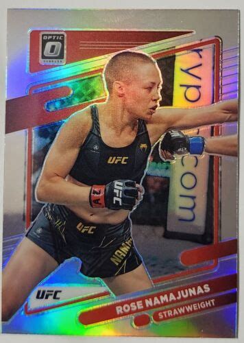 2022 Donruss Optic UFC Silver Holo Rose Namajunas Strawweight EBay